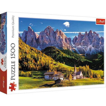 Trefl -26163 Val di Funes valley, Dolomites, Italy Jigsaw Puzzle - 1500 Piece Trefl-26163